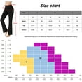 thumbnail image 4 of LANBAOSI Women Black Yoga Pants Flare Legging Wide Leg Sweatpants Dress Pants for Work Size S, 4 of 7