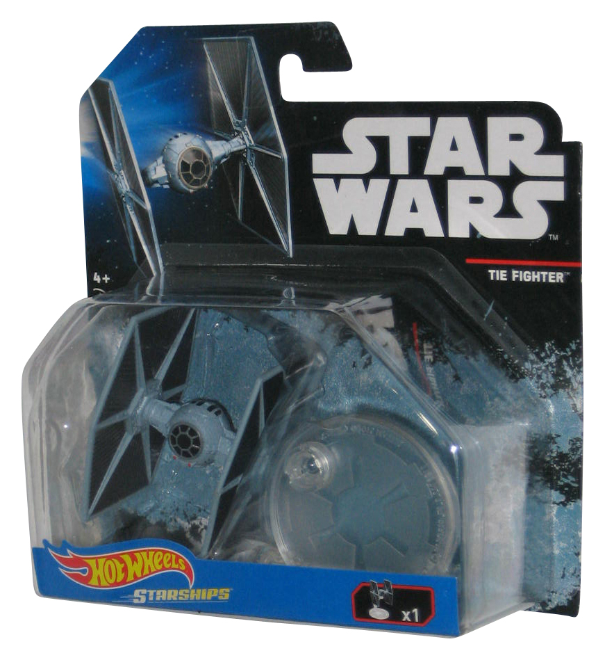 Star Wars Hot Wheels Rogue One (2016) Tie Fighter Blue Starships Toy 