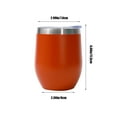 thumbnail image 3 of Insulated Wine Tumbler with Lid Stainless Steel Coffee Mug to Keep Drinks Hot or Cold Double Layer Vacuum Small Mug Insulated Travel Tumbler Cup for Coffee Wine Cocktails Ice Cream, 3 of 5