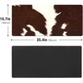 thumbnail image 2 of Real Cowhide Western Desk Mat, Desk Accessory, Cute Workspace, Trendy Workspace, Trendy, 35.4x15.7in Large Gaming Mouse Pad, Cute Desk Topper, Pretty Desk Pad, 2 of 5