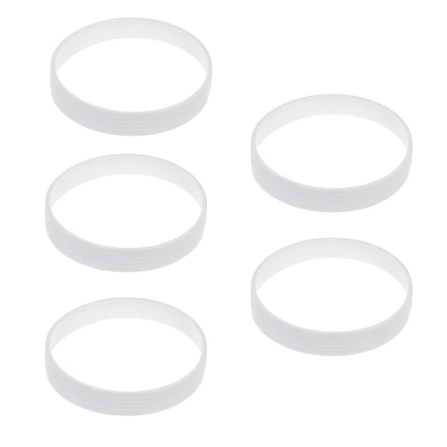 5 Piezas De Plástico Blanco Golf Verde Anillo De Copa Equipo De Campo De Golf 11cm Sunnimix Putting Cup Ring Blanco