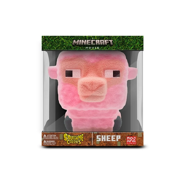 Minecraft, Squishme, Cozie Sheep Plush Toy, Children Ages 3+