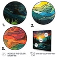 thumbnail image 3 of Designart "horizon Aurora Borealis Natures III" Aurora Borealis Floater Framed Canvas Print, 3 of 7