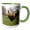 Green/White, variant on 3drose, Usa, Oregon, Shedd, Thompson Mills State Historic Site, Rooster., 11oz Two-tone Yellow Mug