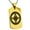 Gold, variant on Stainless Steel Aztec Intelligence Rune Engraved Dog Tag Pendant Necklace