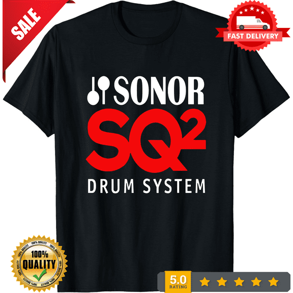 Sonor Drums System Men's Black T-Shirt Size S-5XL, ULTRA LIMITED-TH68602
