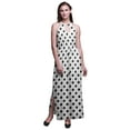 thumbnail image 1 of Bimba Geometric Ladies Sleeveless Long Print Maxi Dress with Side Slits Summer Wear-XXX-Large, 1 of 6