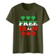 thumbnail image 1 of Tops de Cuello Alto para las Mujeres Amante Impreso Camiseta de Manga Corta, Uso Diario Casual, 95% Poliéster 5% Spandex, Tops de Cuello Redondo para las Mujeres, 1 of 5