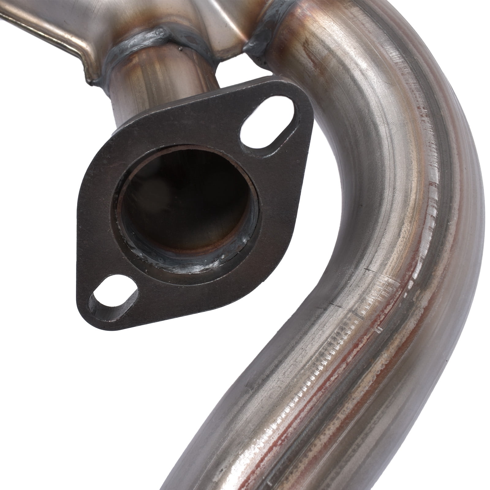 NEWZQ Front Exhaust Pipe for Hyundai Tucson Kia Sportage Sport Utility 2.7L V6 2005-2008 Silver 1Pc