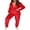 Red Star, variant on Women Christmas Fleece Pajamas Christmas One Piece Printed Pajamas Lounge Wear Adult Hooded Long Sleeves Zip-Up Fleece Pajamas
