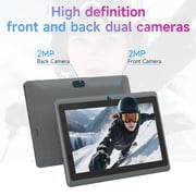 Tablet 7Inch Android 14.0 with Protective Case, 8GB(4+4GB Expand) RAM+ 32GB ROM, IPS Screen, Dual Camera, Bluetooth 5.0, WiFi Tab, Grey