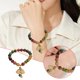 thumbnail image 2 of Pulsera de turmalina de color natural Pulsera de piedra natural Pulsera de las mujeres Pulsera de regalo de cumpleaños de las mujeres, 2 of 8