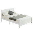 thumbnail image 6 of Zimtown Full Platform Bed, Solid Pine Wood Kids Bed Frame with Headboard and Footboard , Easy Assembly, White, 6 of 7