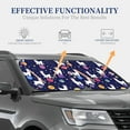 thumbnail image 4 of Bingfone Lama In Space Windshield Sun Shade 2-Piece Foldable Car Front Window Sunshade For Most Sedans Suv Truck - Auto Sun Blocker Visor Protector Blocks Max Uv Rays - Large, 4 of 7