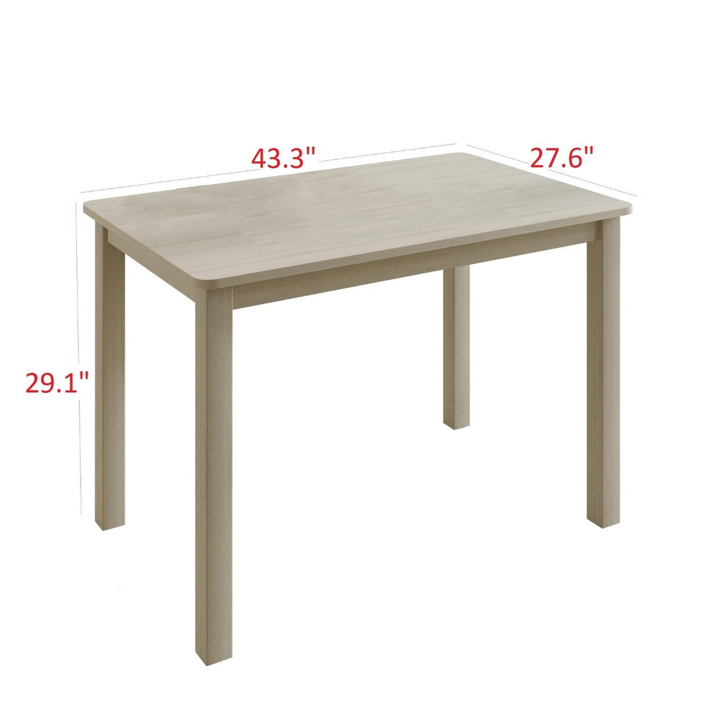 Home Design 5-Piece Milford Starter Modern Indoor Dining Set, Antique Grey, Rounded-edge table, Ladder-back chairs, Padded seats, Small-space friendly, Elegant design