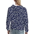 thumbnail image 7 of Kdxio Daisies Flowers Print Womens Oversized Hoodies Sweatshirts Hooded Pullover Tops Sweaters Casual-Small, 7 of 7
