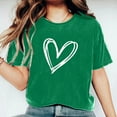thumbnail image 6 of Up to 65 off!Lolmot Valentine Shirts for Women Cute Love Heart Shirts Graphic Tees Girls Casual Short Sleeve Tops Holiday Gift Tee, 6 of 6