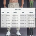 thumbnail image 3 of Cargo Pants for Men Casual Active Cotton Active Hiking Sweatpants Elastic Waist Drawstring Trouser with Pockets (L, Green), 3 of 5