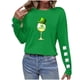 thumbnail image 5 of Xuyuer St. Patrick's Day Sweatshirt Women Shamrock Heart Shirts Irish Gift Crewneck Casual Loose Fit Tops, 5 of 6