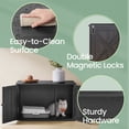 thumbnail image 3 of LEDREM Cat Litter Box Furniture Enclosure, Multi-Functional Hidden Washroom with Removable Divider for Indoor Cats,L, Ink Black, 3 of 7