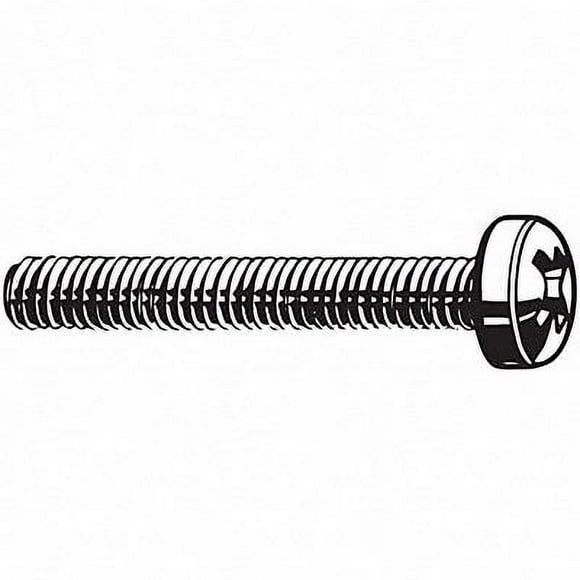 M5-0.8 x 25 mm. Pan Head Phillips Machine Screw, 100 pk.