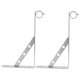 thumbnail image 4 of SHOWERORO 2Ud Soporte De Metal Para De Plateado Resistente Antioxidante Para Y Ropa, 4 of 5