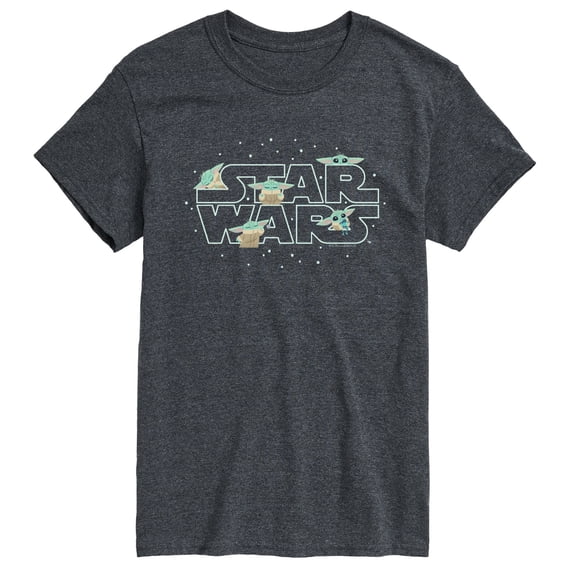 Star Wars - The Mandalorian Grogu Logo Men's Short Sleeve Graphic T-Shirt