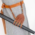 thumbnail image 4 of Mythrojan Medieval Renaissance Leather Sword Frog Costume Accessory with Adjustable (1 Piece), 4 of 7