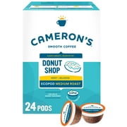 Cameron's Coffee Donut Shop K-Cup Coffee Pods, Medium Roast, 24 Count for Keurig Brewers