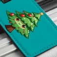 thumbnail image 6 of Christmas Tree Chibi Faux Leather Travel Luggage Tag, 6 of 7