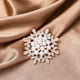 thumbnail image 1 of Broche de perlas con forma de flor de diamante simple, broche de ramillete para abrigo, suéter, hebilla de toalla de seda, 1 of 5