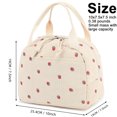thumbnail image 5 of Insulated Reusable Lunch Bag for Women, 10L Large Capacity Corduroy Cooler Tote 10 x 7.5 x 7.5 in for Work Picnic Travel & Gifting, 5 of 6