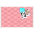 thumbnail image 2 of PinPix 34x22 Custom Cork Bulletin Board Light Pink Chain Poster Board Has a Fabric Style Canvas Finish, Framed in Light Pink Chain, by ArtToFrames (PinPix-574), 2 of 6