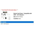 thumbnail image 2 of Electric Fuel Pump - Compatible with 2009 - 2013 Mazda 6 2010 2011 2012, 2 of 2