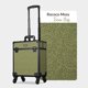 thumbnail image 3 of Byootique Rolling Makeup Train Case Cosmetic Case Portable Makeup Organizer Suitcase with Removable Wheels Cosmetic Trolley Organizer Makeup Artist Salon, Rococo Moss, 3 of 9