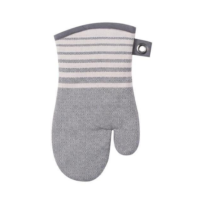 Kay Dee Designs Cook's Kitchen Birdseye Woven Oven Mitt with Grommets, No Size, Graphite