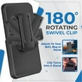 thumbnail image 3 of Rome Tech Samsung Galaxy S21 FE 5G Belt Clip Holster Case - Black, 3 of 8
