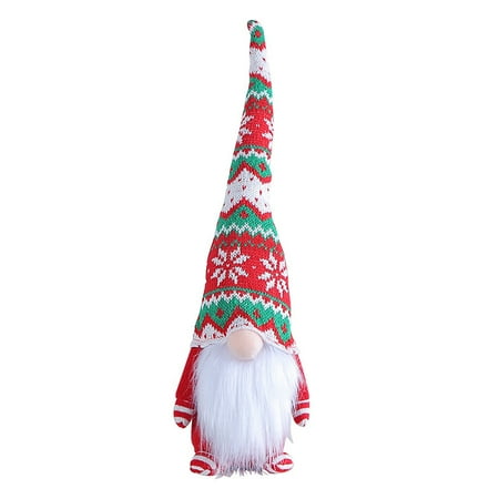 

Knitted Long Hat Doll Christmas Standing Posture Doll Decoration Ornament 2024 Clearance