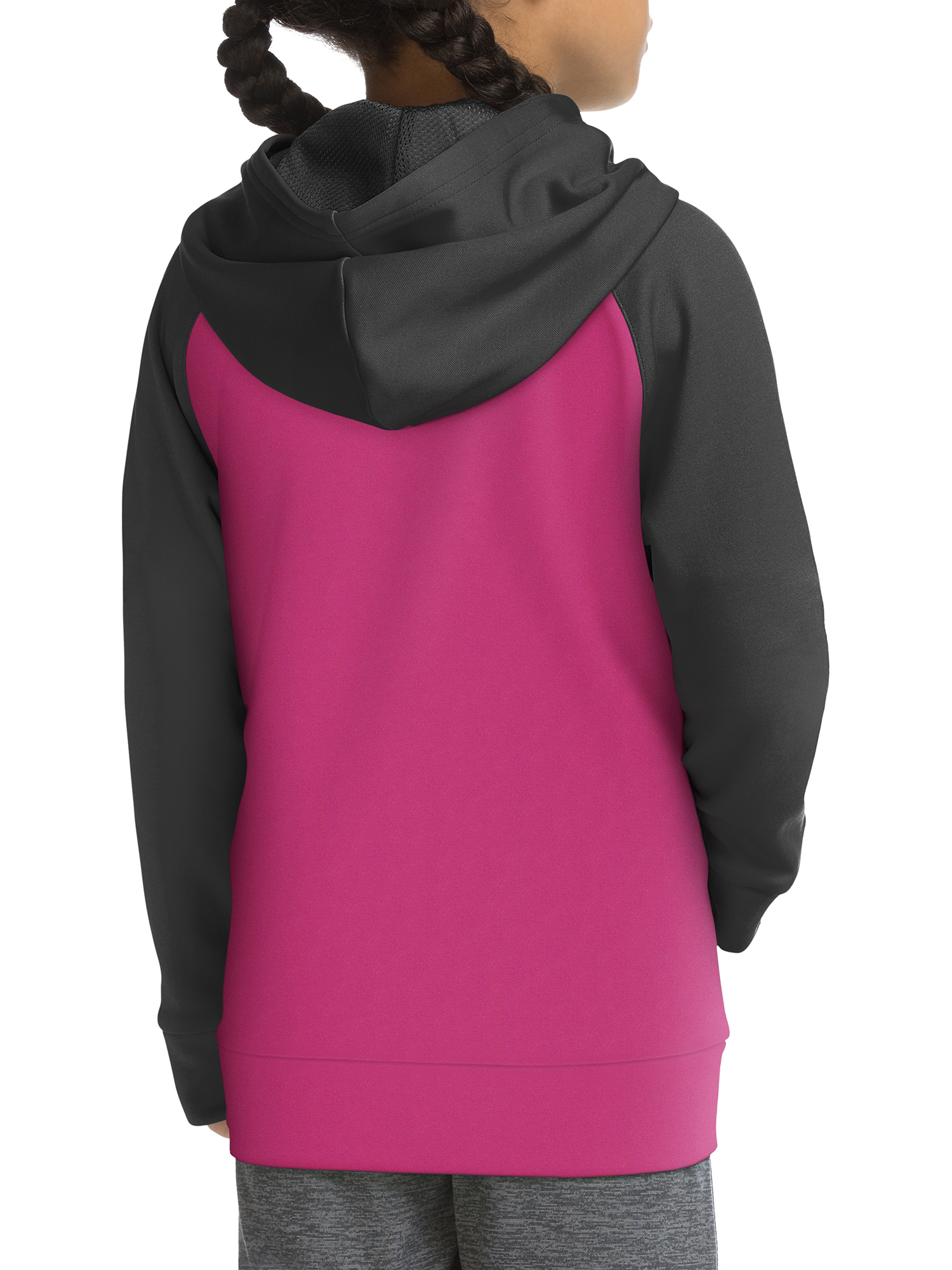 Hanes Sport Tech Fleece Full Zip Hooded Jacket (Little Girls & Big Girls) - image 2 of 3