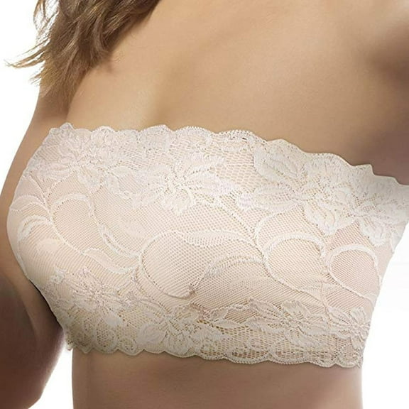 Sngxgn Wireless Bra with S upport, Lightly Lined No Spillage Seamless T-Shirt Bra(Beige,L)
