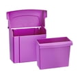 thumbnail image 3 of Alpine Industries Réceptacle de Serviette Hygiénique en Plastique Durable Violet 2 Pack, 3 of 3