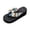 Beige, variant on CIENVNSTG Boho Striped Wedge Flip Flops for Women Fray Strap Thick Wedge Sole Thong Summer Casual Footwear Beach Daily Outdoor Wear Beige 36