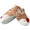thumbnail image 5 of Womens Memory Foam Slippers Cute Animal Fuzzy Christmas Reindeer Indoor Slippers Warm Fleece Ankle Boots House Shoes, 5 of 13