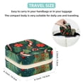 thumbnail image 5 of Christmas Crutches Travel Portable Square Jewelry Box for Rings, Earrings, Necklaces, Bracelets - Girls and Women, 5 of 6