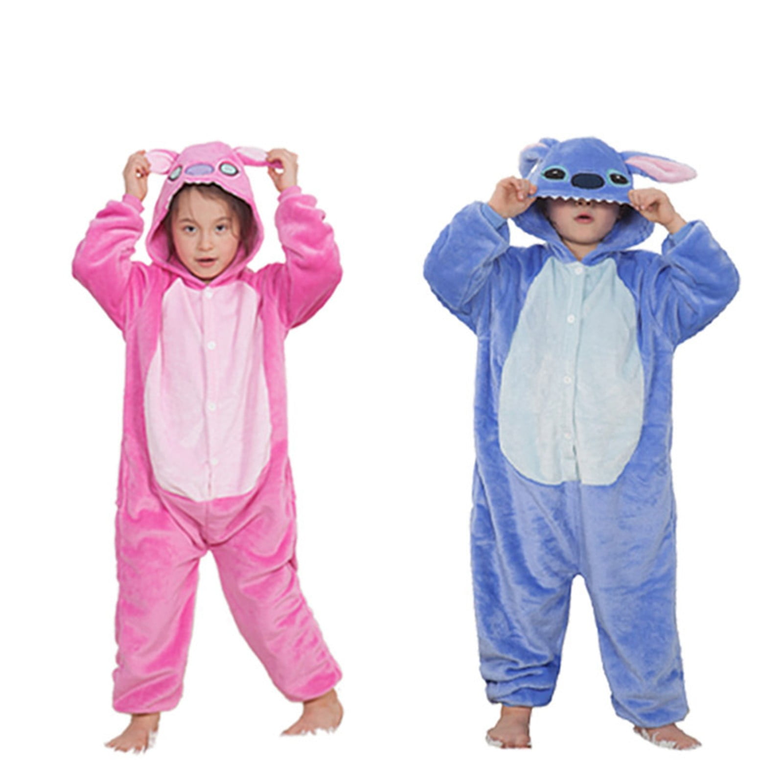 ワンピース gauy TBWYF Adult Onesie Pajama Unisex Blue Stitch Animal Costume
