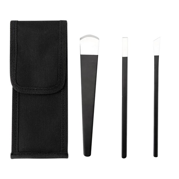 Juego de cuchillos de pedicura de acero inoxidable, herramienta decorativa para pies, pedicura de empuje muerto