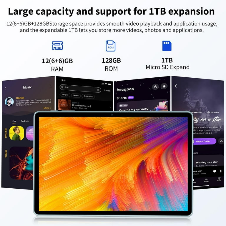Android 14 Tablet, 11 inch Tablets, Octa-Core, Tablet PC with 12GB RAM 128GB ROM 1 TB Expansion, 8000mAh Battery, Fast Charging, GMS Certified, FM, Android 14 Tablet, 11 inch Tablets, Octa-Core, Tablet PC with 12GB RAM 128GB ROM 1 TB Expansion, 8000mAh Battery, Fast Charging, GMS Certified, FM,