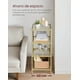 thumbnail image 3 of VASAGLE Estantería de Cristal de 6 Niveles, Librería, Expositor, Cristal Templado, Baño, Salón, Dormitorio, Oficina, Dorado, 3 of 6