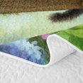thumbnail image 5 of Manfei Flower Kitten Bed Spread Queen, Forest Hydrangea Butterfly Queen Coverlet Set, Green, 3 Pieces, 1 Quilt and 2 Pillowcases, 5 of 7