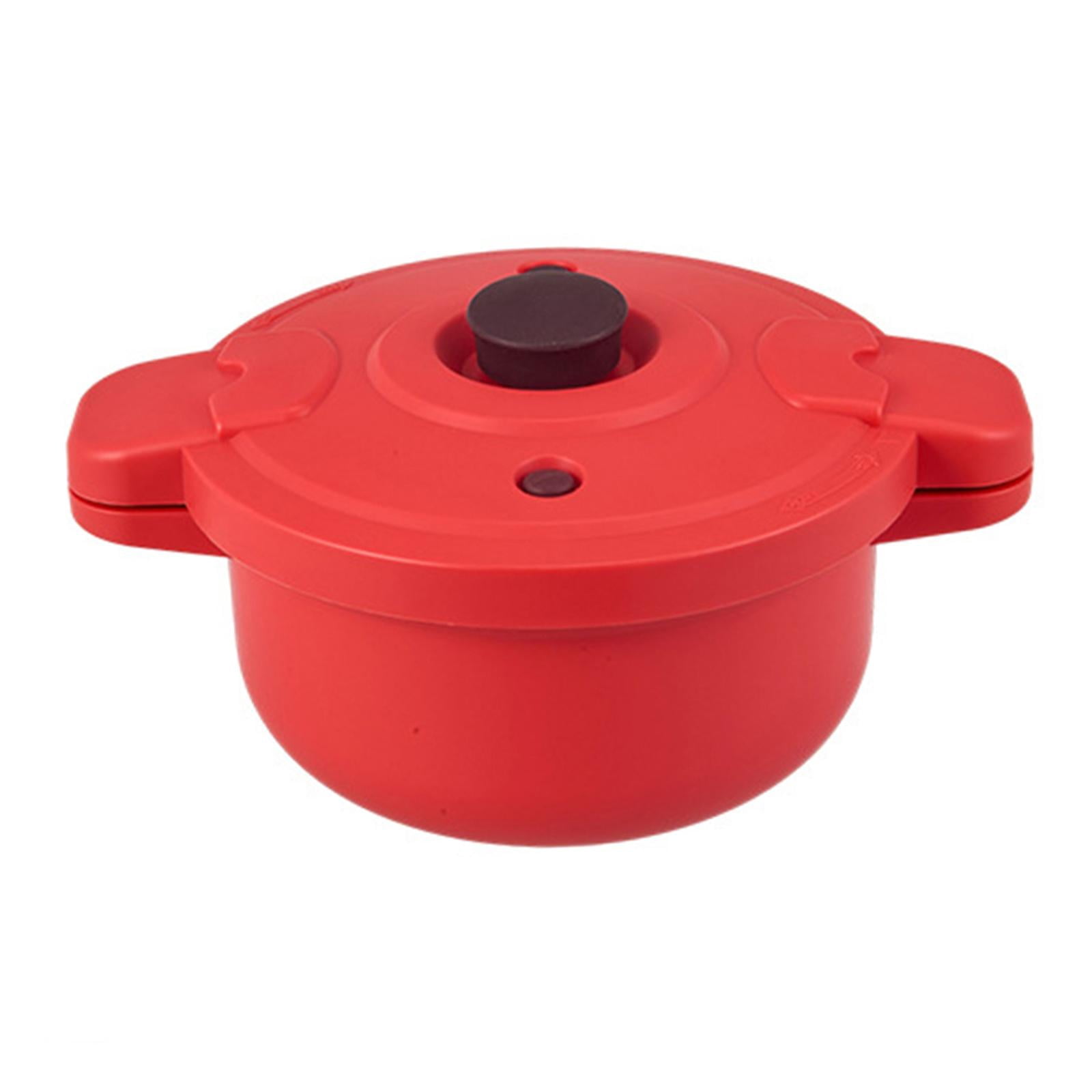 Microwave Pressure Cooker Small Cooking Pot with Locking Lid and Anti Scald Handle for Home Kitchen Use